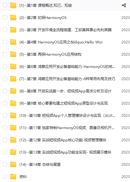 图片[1]-鸿蒙系统实战短视频App 从0到1掌握HarmonyOS-青知木杂货铺