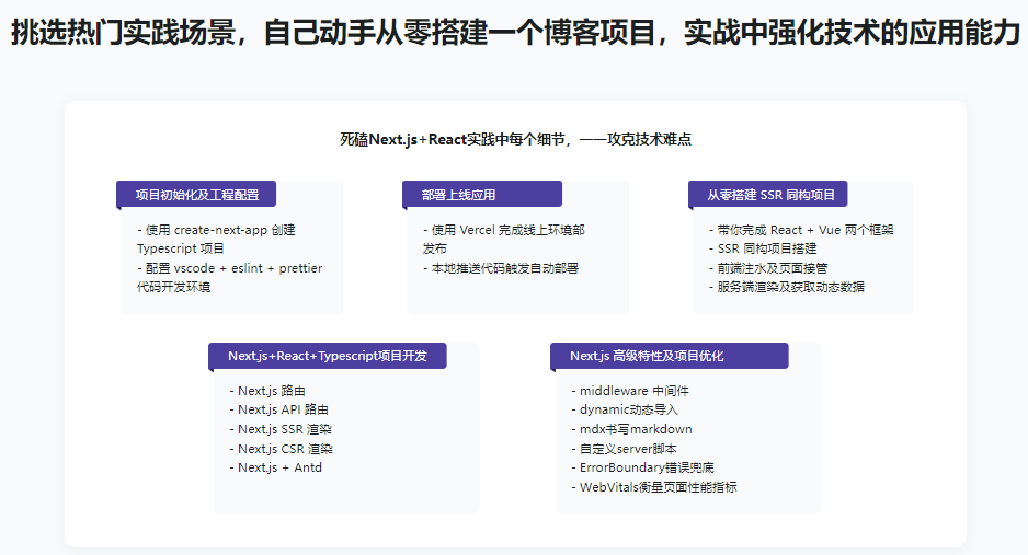 图片[2]-Next.js+React+Node系统实战，搞定SSR服务器渲染-青知木杂货铺