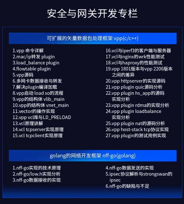 图片[4]-零声-dpdk/网络协议栈/vpp/OvS/DDos/SDN/NFV/虚拟化/高性能专家之路-青知木杂货铺