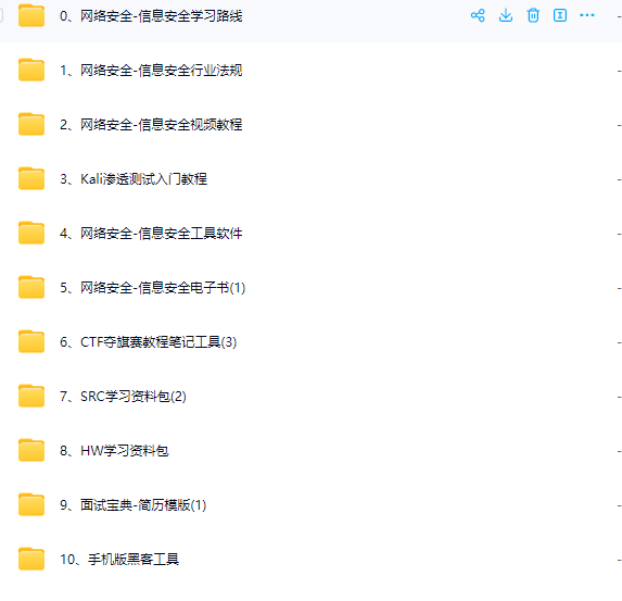图片[1]-2024最新网络安全-信息安全全套资料（学习路线、教程笔记、工具软件、面试文档、电子书籍）-青知木杂货铺