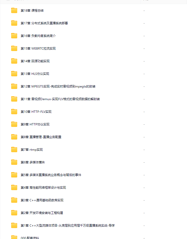 图片[4]-C++大型流媒体项目-从底层到应用层千万级直播系统实战-青知木杂货铺