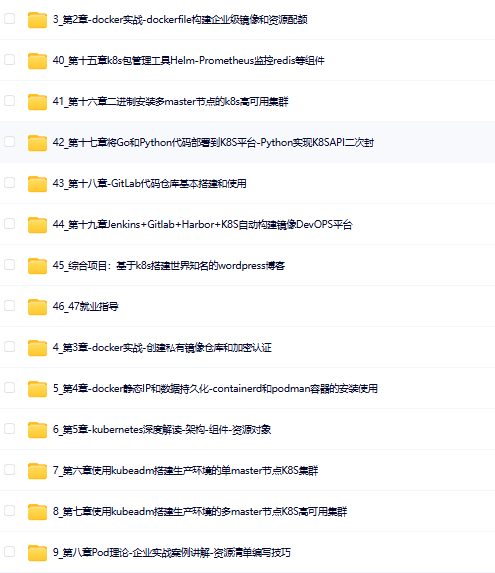 图片[3]-学神IT-Docker（K8S）容器架构师 – 中级+高级-青知木杂货铺