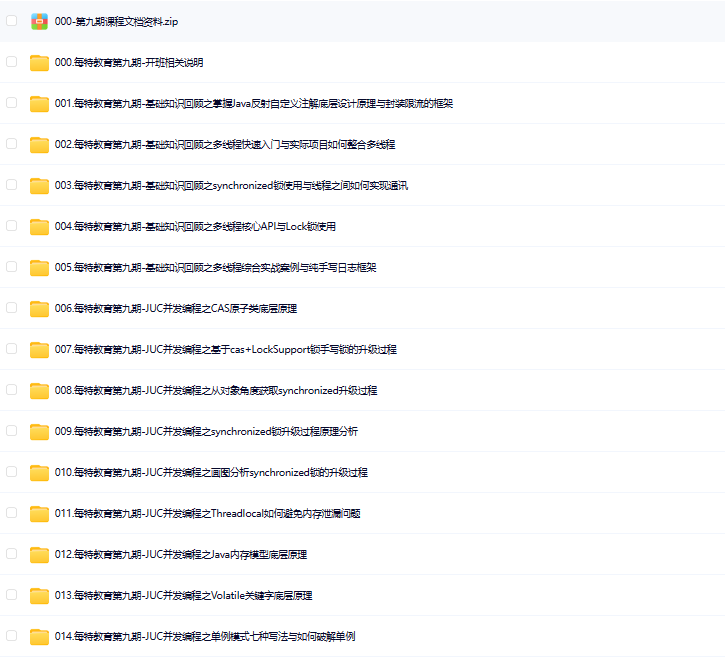 图片[1]-每特教育-全新Java进阶课 第九期 – 带源码课件-青知木杂货铺
