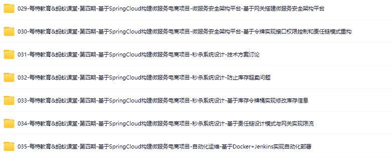 图片[3]-每特教育&蚂蚁课堂-第四期-基于SpringCloud构建微服务电商项目-青知木杂货铺