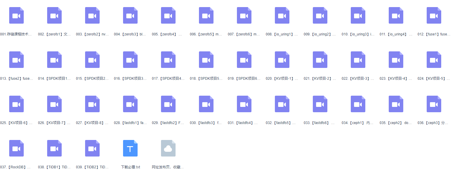 图片[2]-零声-自下而上-存储全栈 （TiDB/RockDB/SPDK/fuse/ceph/NVMe）-青知木杂货铺